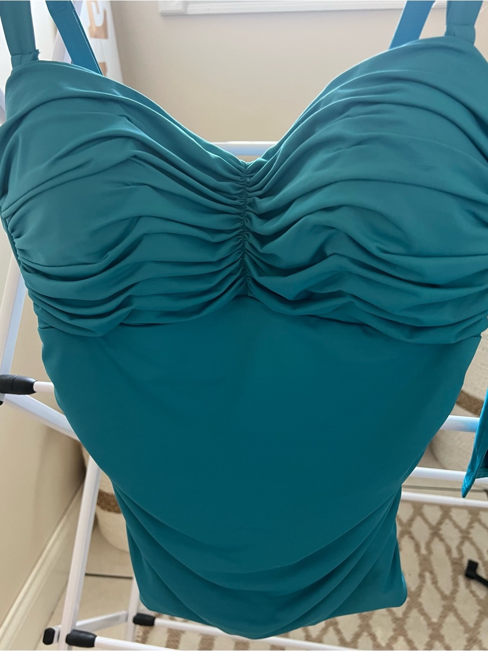 Coco Reef Teal 2 piece Swimsuit with Mesh Insets